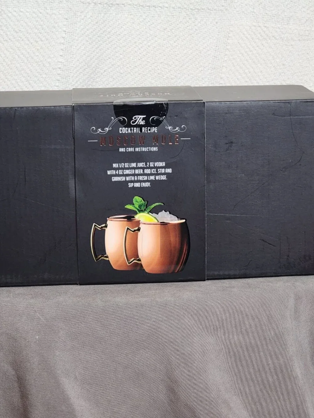 Silver One Intl. The Original Brand SS Food Safe 19oz Moscow Mule Drink Mugs 2pk